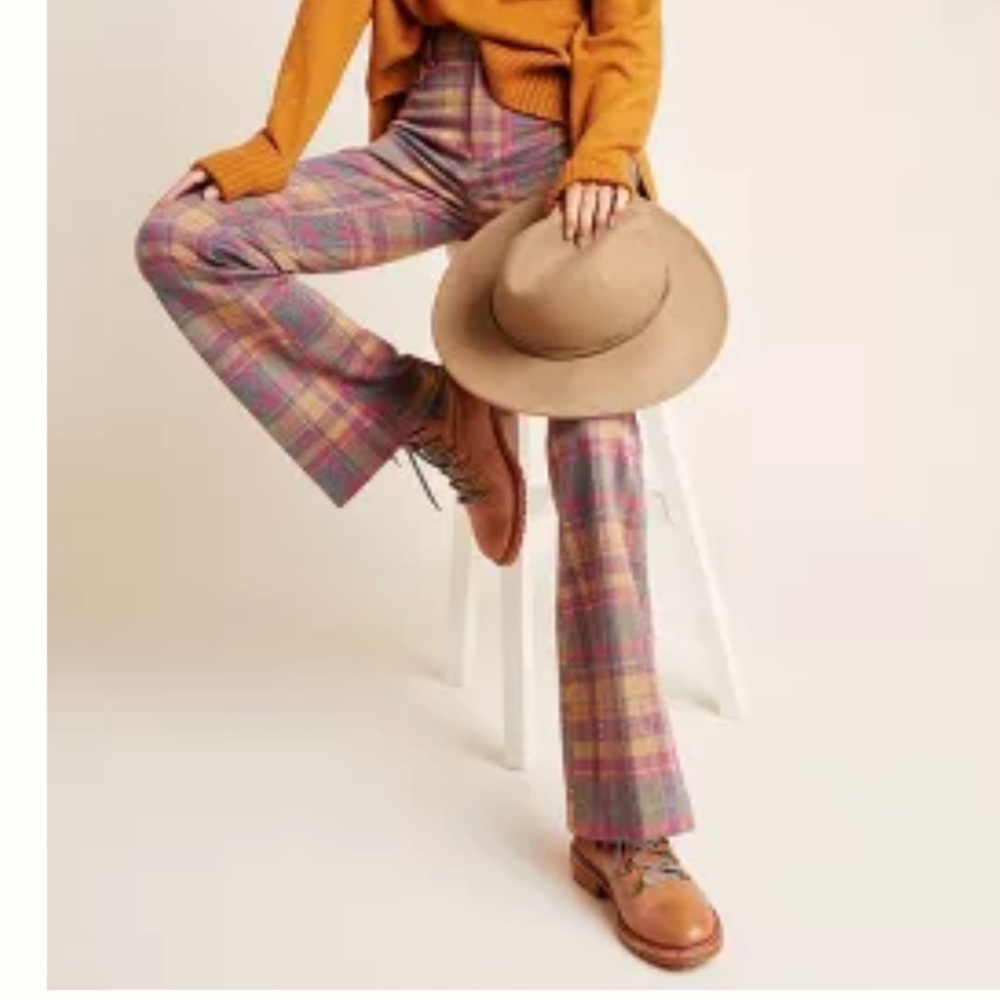 Anthropologie The Essential Knit Stretch Flares size 8
